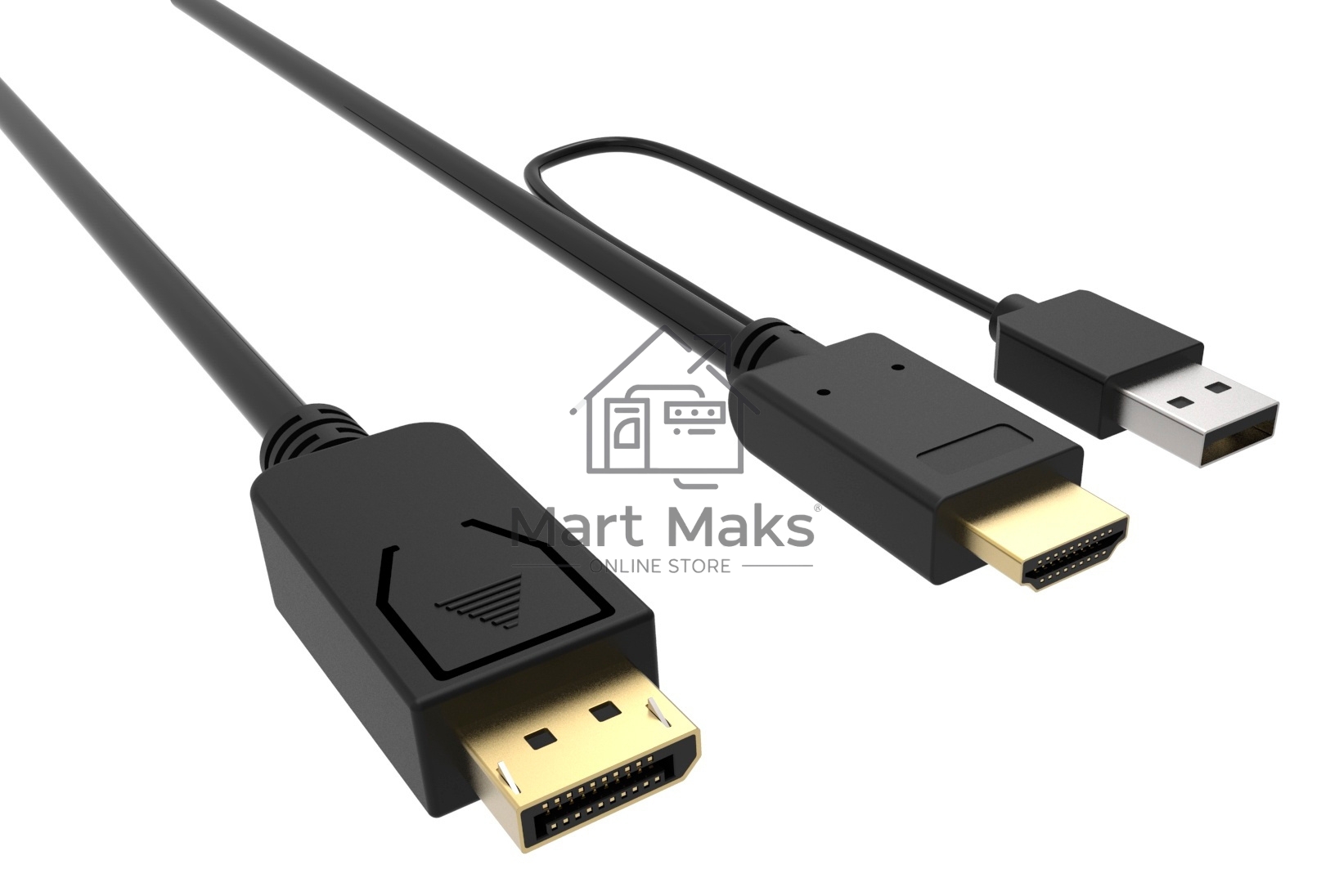 Кабель аудио-видео Buro HDMI (m)/DisplayPort (m) 3м. Позолоченные контакты черный (HDMI-DP-3M)