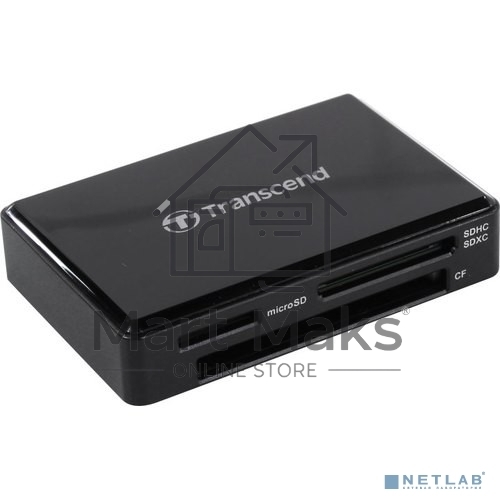 Картридер Transcend Black, All-in-One cardreader, USB 3.1 Gen 1