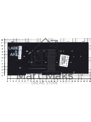 Клавиатура для ноутбука Dell Latitude E5470 E7470 черная без рамки и указателя