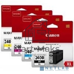 Картридж струйный Canon PGI-2400XL BK/C/M/Y MULTI (экономичный комплект: Bk 2500 стр, C/M/Y - по 1500 стр) для MAXIFY iB4040/МВ5040/МВ5340