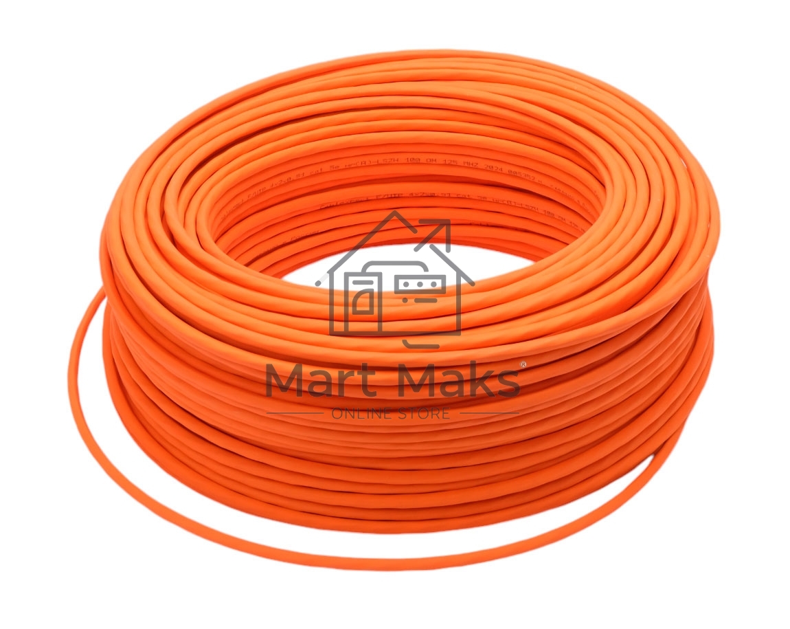 Кабель Cablexpert (RU) FTP-LSZH 4x2x0.51, медный, кат.5e, однож., 100м, box, оранж