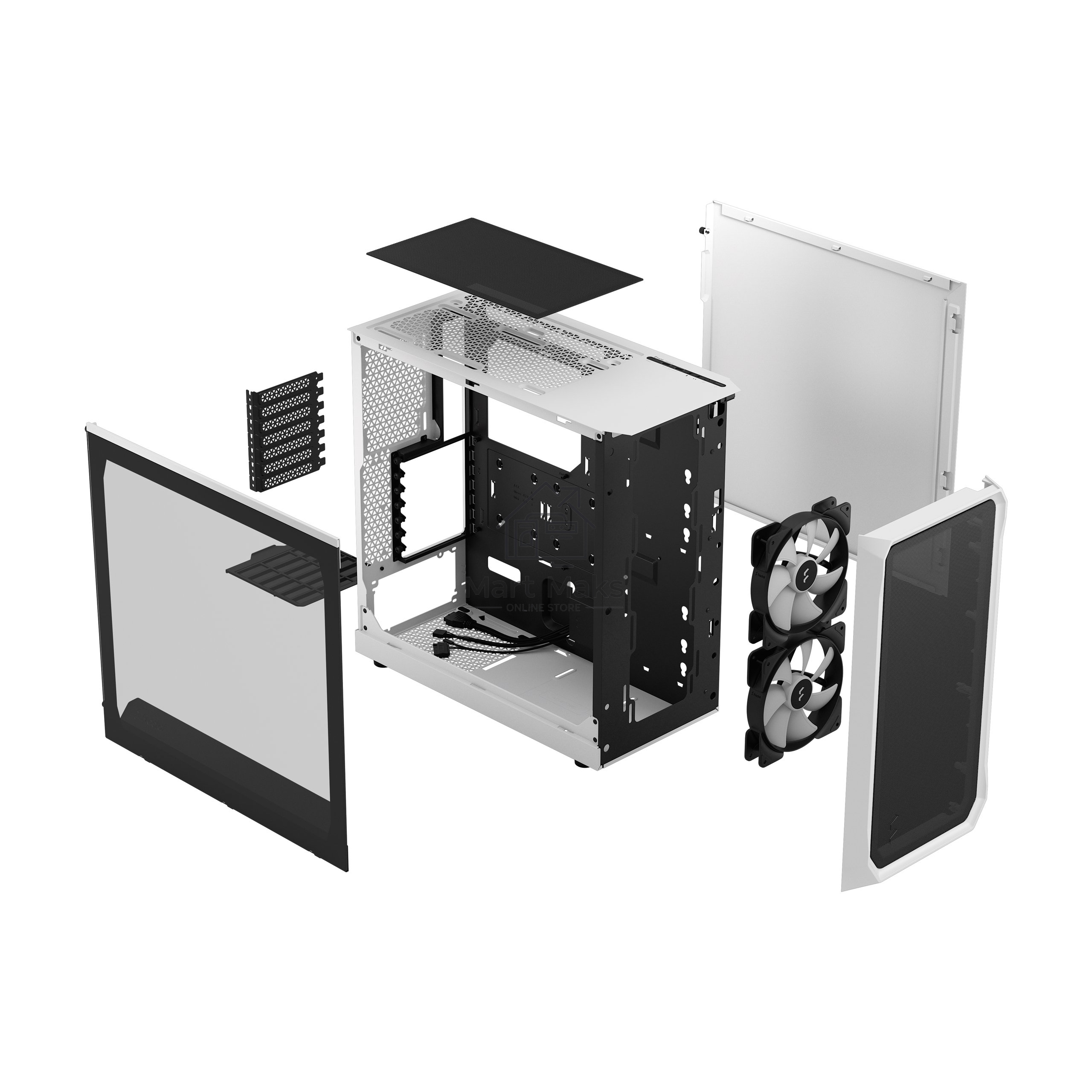 Корпус Fractal Design Focus 2 RGB White TG Clear Tint / FD-C-FOC2A-04