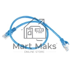 Патч-корд ExeGate EX286380RUS UTP-RJ45-RJ45-5e-0,5M-LSZH-BL, UTP, cat.5e, LSZH, 0.5м, синий