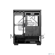 Компьютерный корпус Powercase Vision Micro, Black, Tempered Glass, 4х 120мм 5-color fan, черный, mATX (CVBM-L4)
