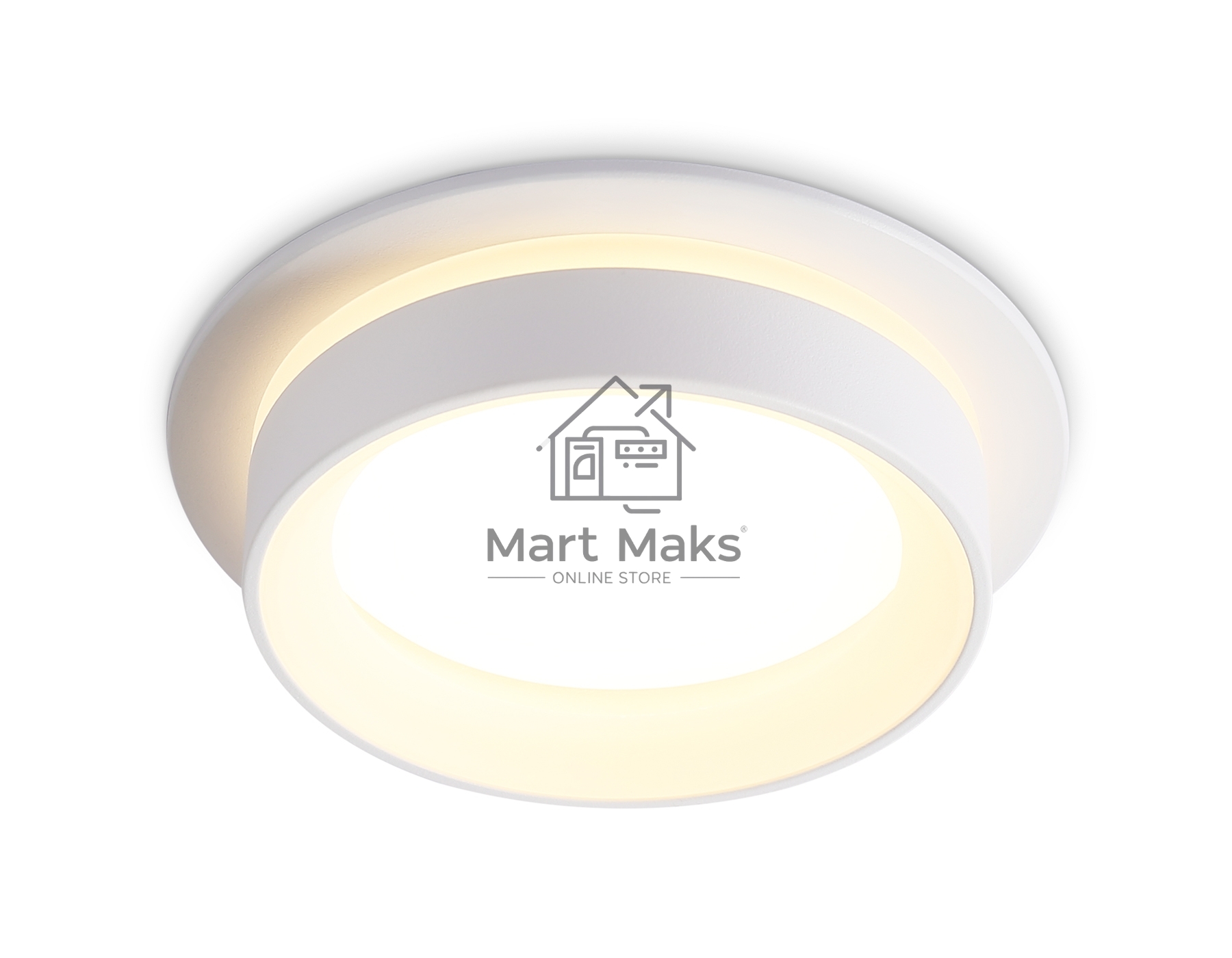 Светильник Ambrella light TN6707 WH белый IP44 GX53 max 15W D105*45