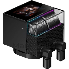 Система охлаждения Water Cooling System PCCooler DS360 Display BK (310W, 360мм, LED, Black, ARGb Pump/Fans: 3x120мм, 90.56CFM, 39.8dBA, 2500RPM/Pump height 65мм, 15dBA, 2600RPM, Rad thickness 27мм/S: 1851, 1700, 1200, 115X, AM5, AM4)