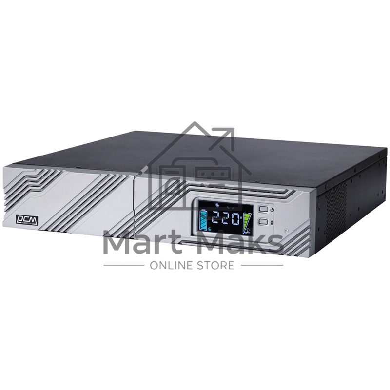 Источник бесперебойного питания Powercom Smart King RT SRT-1500A LCD 1350Вт 1500ВА черный