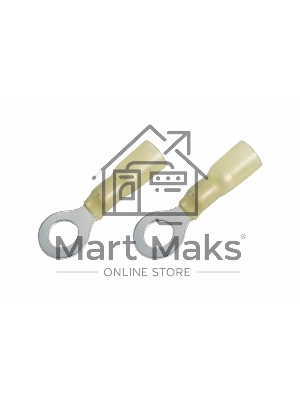 Наконечник кольцевой изолированный термоусаживаемый Rexant ø 6.5 мм 4-6 мм² (НКи-т 6.0-6/НКи-т5,5-6) желтый