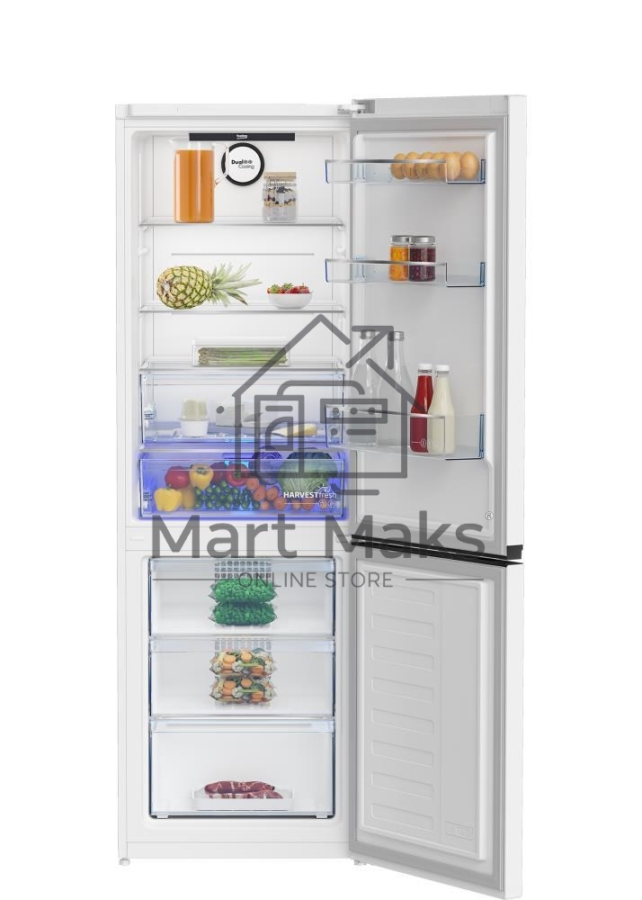 Холодильник Beko B3RCNK362HW белый двухкамерный 220/100л морозилка снизу