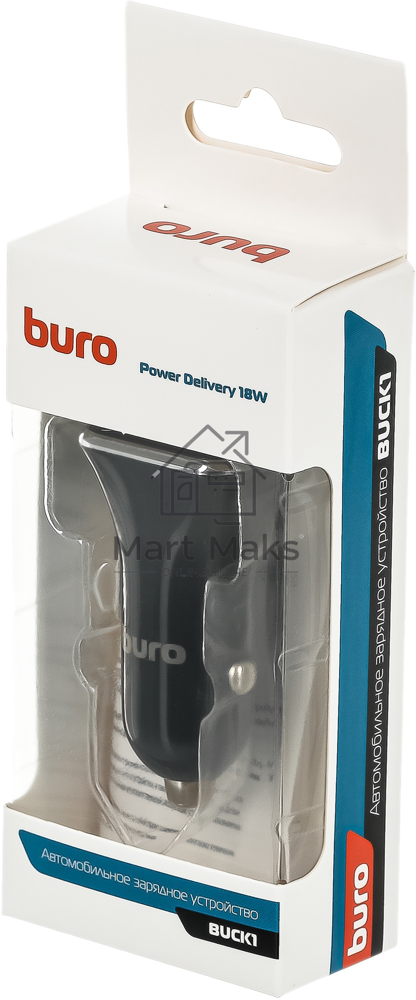 Автомобильное зарядное устройство Buro BUCK1 3A PD черный (BUCK18P010BK)