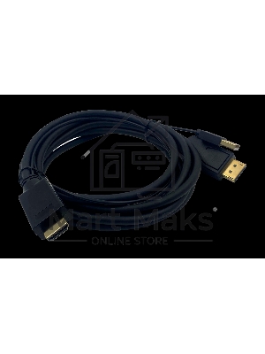 Кабель аудио-видео Buro HDMI (m)/DisplayPort (m) 3м. Позолоченные контакты черный (HDMI-DP-3M)
