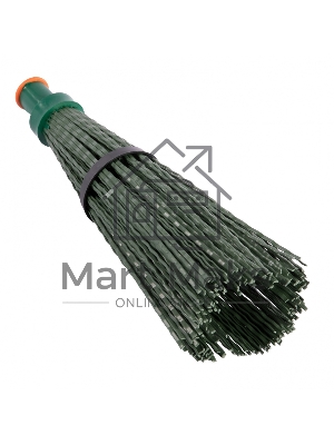 Метла полипропиленовая Сибртех, 140х310 мм, круглая, с фиксирующим ободом, без черенка