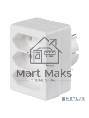 Сетевой разветвитель Buro BU-PS3F-W (3 розетки) белый (пакет ПЭ)