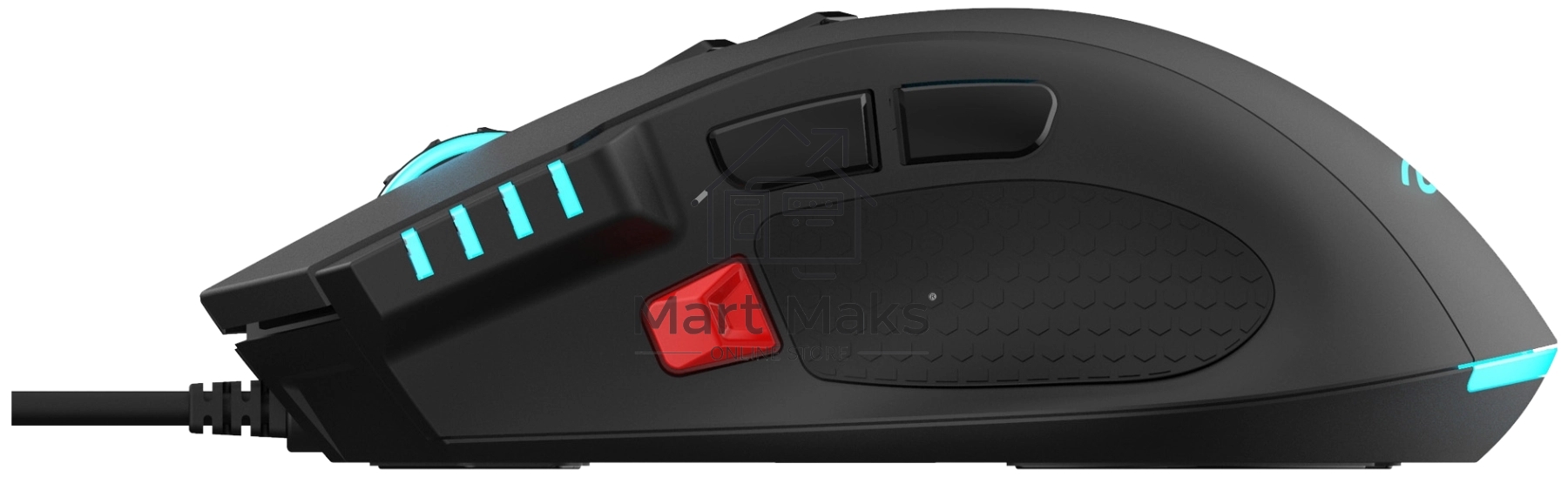 Мышь проводная Acer OMW150 черный, 4800 dpi, USB, кнопки - 8