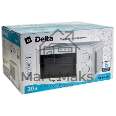 Микроволновая печь Delta DL-84L20 белый, 20 л, 700 Вт, переключатели - поворотный механизм