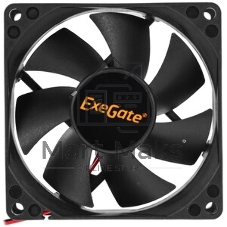 Вентилятор для корпуса ExeGate ExtraPower EP08025SM черный, 80 мм, 2500 об/мин, 25.5 дБ, 2 pin