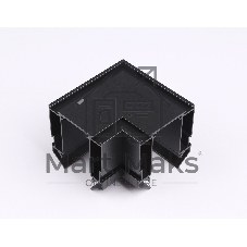 Коннектор угловой для корпуса в натяжной потолок Magnetic 220V 100*100*61 GL1043 BK черный (соединители в комплекте)
