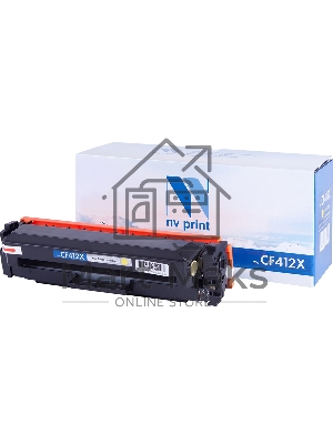 Картридж лазерный NVPrint совместимый для LJ Pro M477fdn/M477fdw/M477fnw/M452dn/M452nw CF412X Yellow (5 000k)