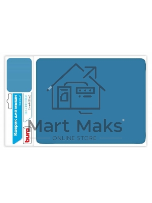 Коврик для мыши BURO BU-CLOTH/blue матерчатый, синий, 220 х 250 х 4 мм