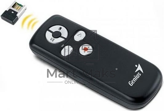 Презентер Genius Media Pointer 100 черный, радиоканал, USB, кнопки - 5