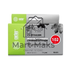 Картридж струйный Cactus CS-PFI102BK черный (130мл) для Canon iPF500/iPF600/iPF700/MFP M40/iPF765/LP17/LP24