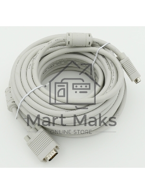 Кабель VGA DB15 (m)/DB15 (m) 15м феррит.кольца