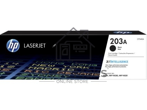 Картридж лазерный HP CF540A (HP 203A) черный для HP LaserJet M254/M280/M281 1400 страниц.