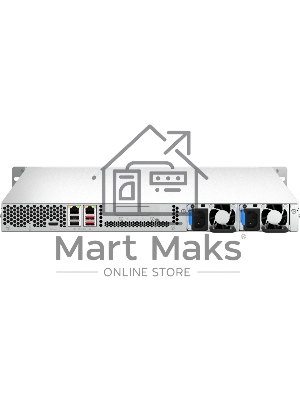 Сетевое хранилище SMB QNAP TS-464U-RP-8G NAS 4 HDD trays, rackmount 1U, 2 PSU. 4-core Intel Celeron N5105/N5095 2.0-2.9 GHz, 8 Gb RAM MAX, 2x2.5 Gigabit Ethernet, 4xUSB, 1xHDMI . PCIe Gen 3 x2, W/o rail kit RAIL-B02