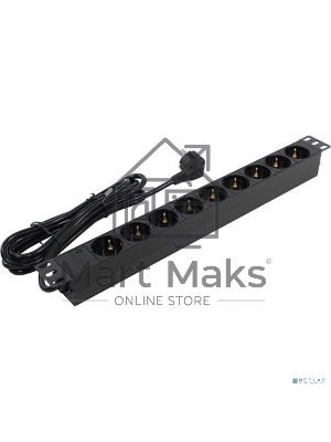 Блок розеток горизонтальный ExeGate ServerPro PDU-19H905 Al-9S-EU3, 19
