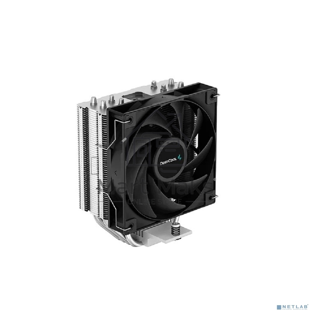 Кулер для процессора DEEPCOOL AG400 черный, 120 мм, алюминий/медь, 2000 об/мин, 31.6 дБ, 4 pin, 220 Вт, 150 мм