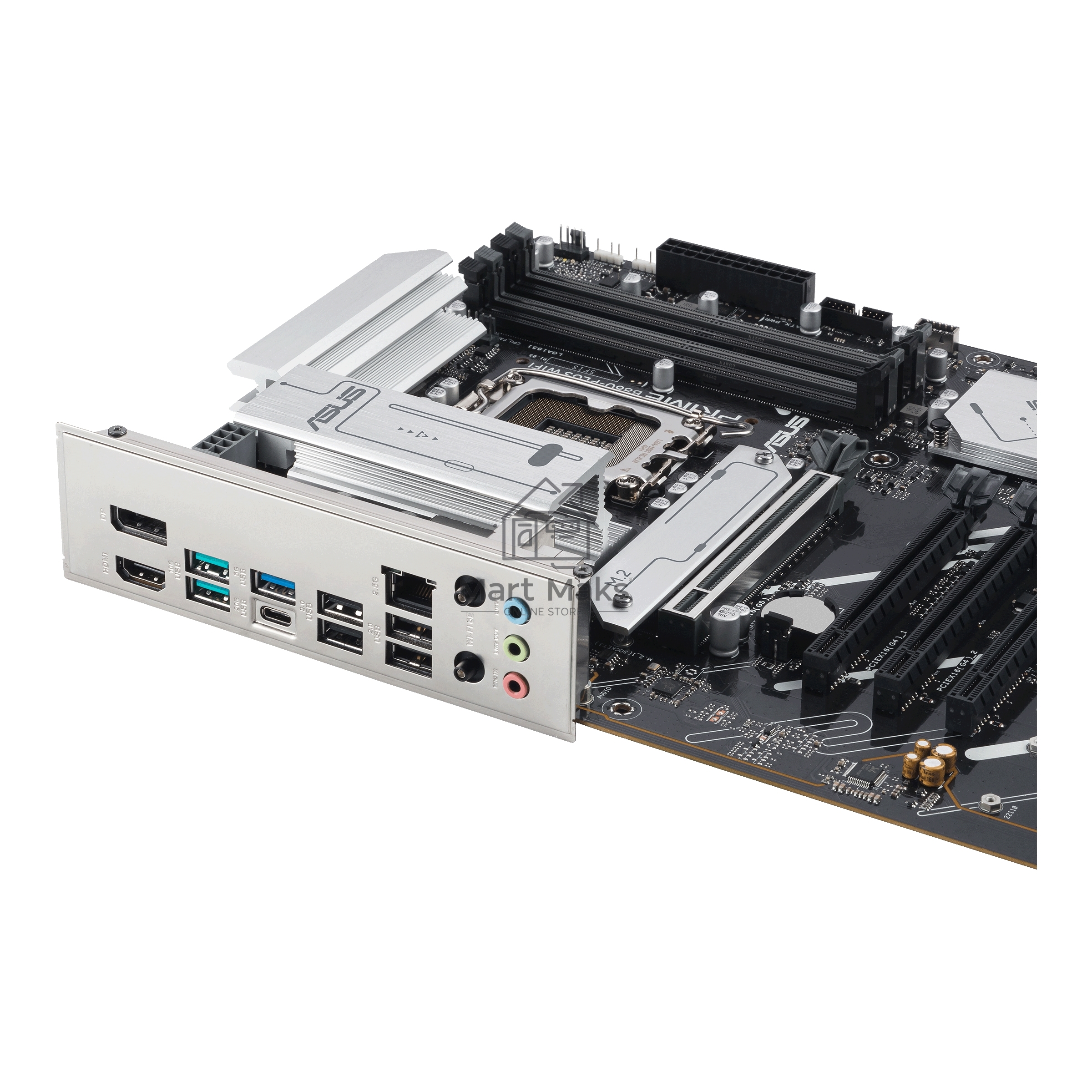 Материнская плата ASUS PRIME B860-PLUS WIFI, LGA 1851, Intel B860, 4xDDR5, 4xSATA, 2xM.2, 1xPCIe 5.0 x16, 4xPCIe 4.0 x16, 2xUSB-C, 4xUSB-A 3.2 Gen 1, 2xUSB-A 3.2 Gen 2, 1xHDMI, 1xDP, 1x2.5Gb LAN, 7.1, ATX
