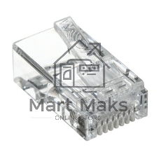 Коннектор VCOM RJ-45 для FTP кабеля 5 кат. экранированный, 100 шт,