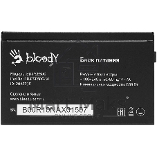 Блок питания Bloody BD-PS850G, 850Вт, 80 PLUS Gold, 120мм, модульный, черный
