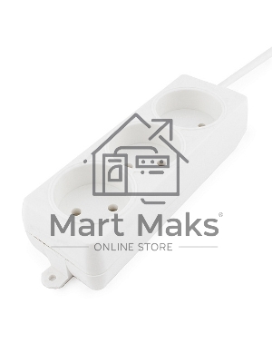 Удлинитель Гарнизон EL-NL3-W-5, 3 розетки допустимый ток 10А, длина 5 м.