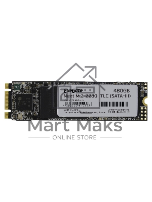 Накопитель SSD ExeGate Next A2000TS480, 480Gb, M.2 2280, SATA III, R/W 563/497