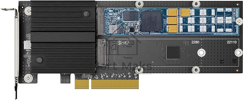 Адаптер Synology M.2 SSD-NVME adapter,PCIe 3.0x8, M.2 22110/2080