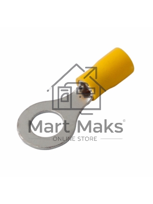 Наконечник кольцевой изолированный Rexant ø 8.4 мм 4-6 мм² (НКи 6.0-8/НКи5,5-8) желтый