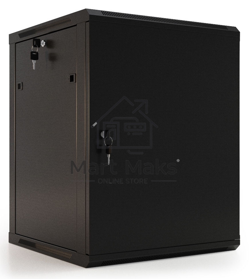 Шкаф настенный Hyperline TWB-0966-SR-RAL9004 19-дюймовый (19