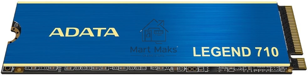 Накопитель SSD ADATA LEGEND 710, 1Tb, PCIe 3.0 x4, M.2 2280, NVMe, R/W 2400/1800, с радиатором