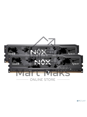 Оперативная память Apacer Nox, DDR5, 32GB (2x16GB), 5600MHz, CL40, DIMM, радиатор, черный
