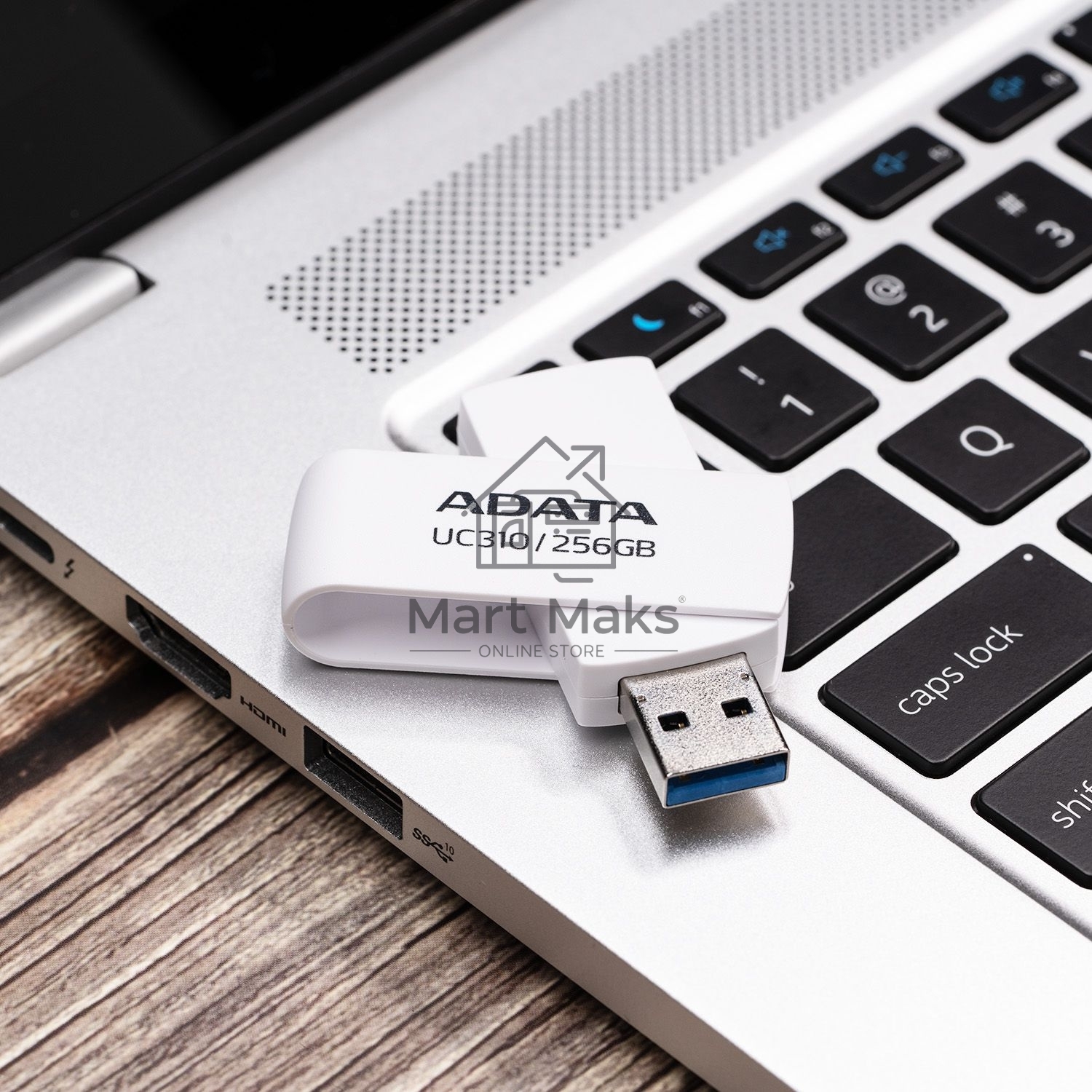 Флешка USB ADATA R/W 256GB USB 3.2 Gen1 UC310-256G-RWH White