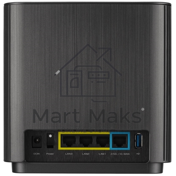 Бесшовный Mesh роутер Asus ZenWiFi AX XT9 черный (90IG0740-MO3B50 )