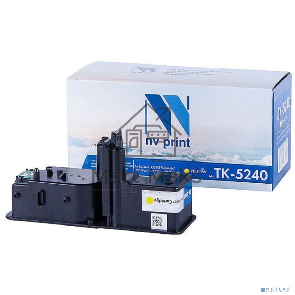 Картридж NVPrint совместимый Kyocera TK-5240 Yellow для ECOSYS P5026cdn/P5026cdw/M5526cdn/M5526cdw (3000k)