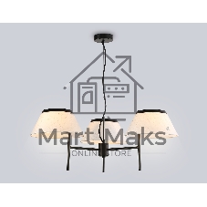 Светильник Ambrella light LH72451/3 BK/WH черный/белый Е14/3 max 40W D800*290-1080