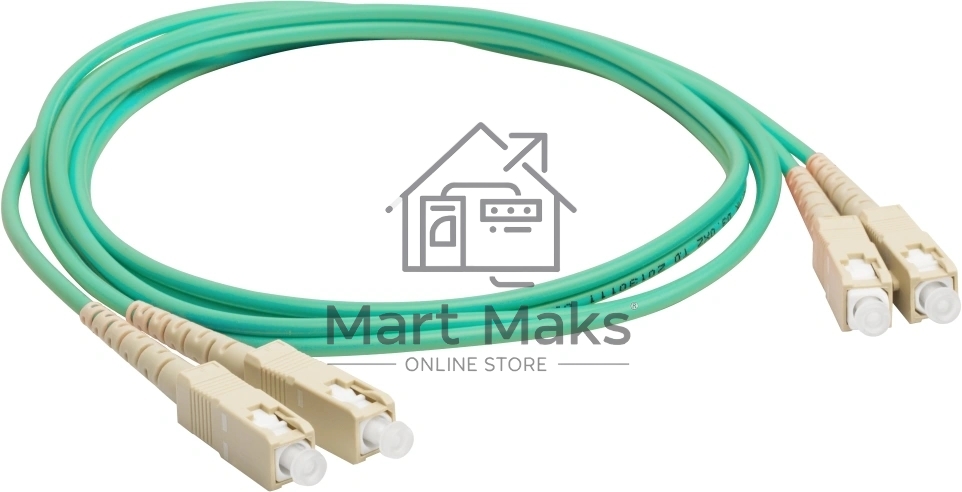 Патч-корд Lanmaster LAN-2SC-2SC/OM3-3.0 2x50/125 OM3 SC дуплекс-SC дуплекс 3м LSZH