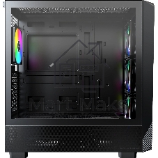 Компьютерный корпус Montech X5 черный без БП ATX 4x120мм 1xUSB2.0 1xUSB3.0 audio bott PSU
