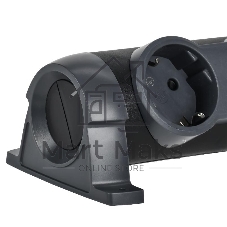 Удлинитель У05К 5 мест 2P+PE 5м 3х1,5мм2 16А черный COMFORT