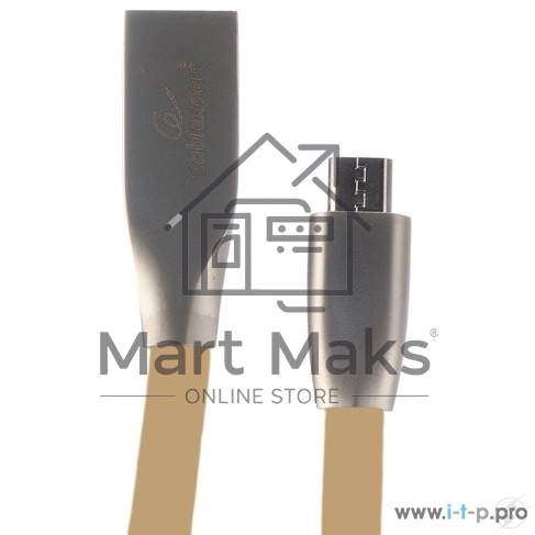 Кабель USB 2.0 Cablexpert CC-G-mUSB01Gd-1M, AM/microB, серия Gold, длина 1м, золотой, блистер