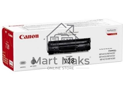 Картридж лазерный Canon 728 черный (2100 стр.) для Canon MF4410/4430/4450/4550/4570/4580