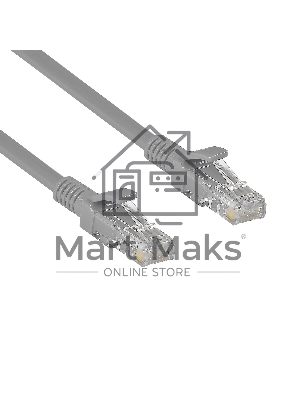 Патч-корд Exegate UTP-RJ45-RJ45-C6-CU-5M-GY, UTP, cat.6, 5м, медь, серый